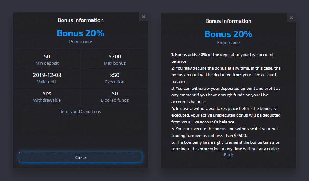 Pocket Option Deposit options
