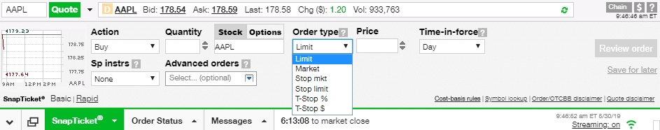 td-ameritrade-review-web-trading-platform-order-panel