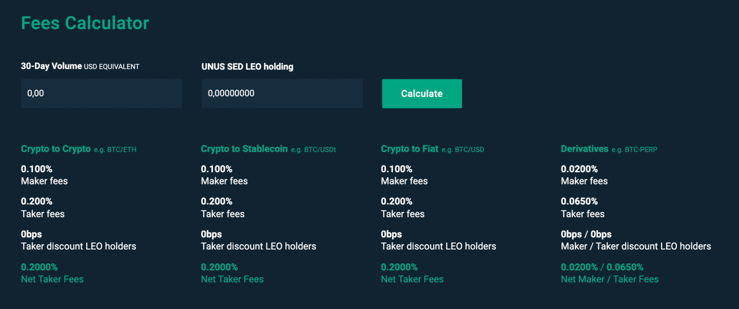 bitfinex-fees-calculator