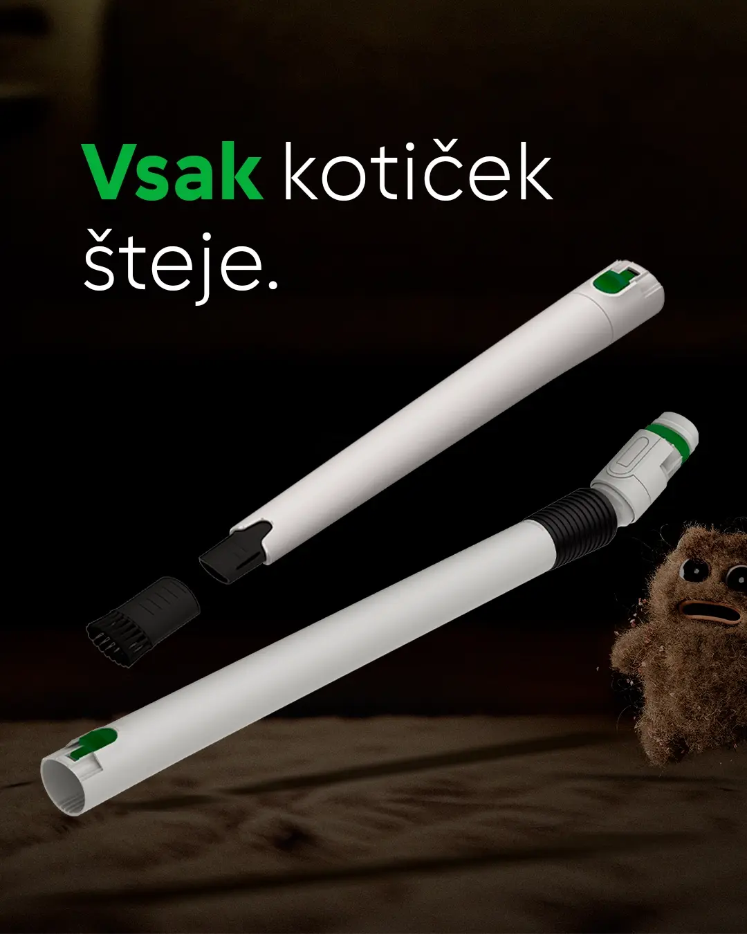 Kobold TR7 teleskopska cev z VD7 priključkom